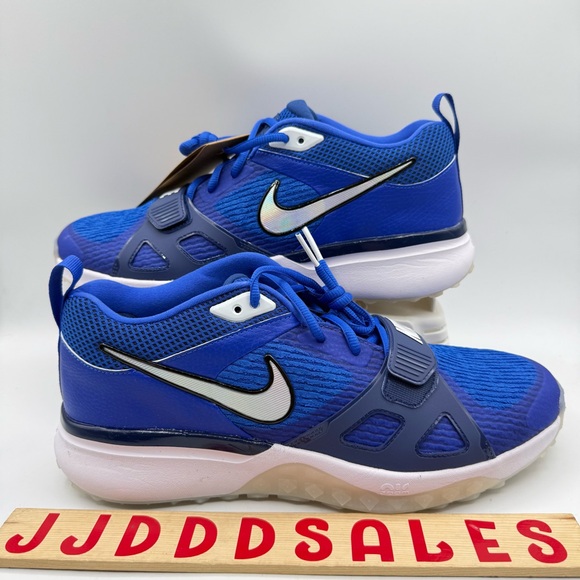 Nike Air Zoom Diamond Elite Turf Baseball Shoes Blue White Promo Men’s Sz 11.5 main image 11